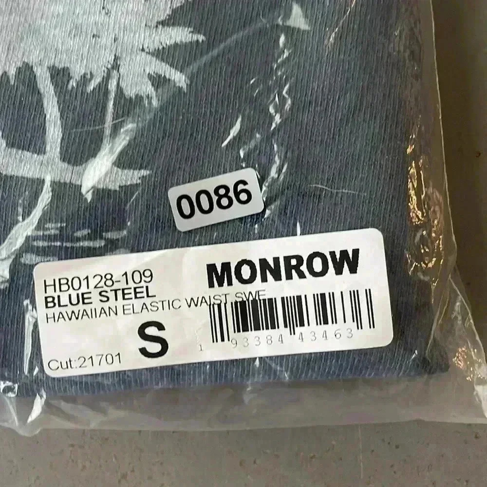 Monrow Revolve NWT Women's Blue Steel Elastic Waist Pull On Sweatpants Size S - Picture 5 of 5